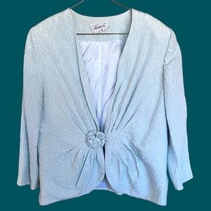 1980’s Silk Jacket “Styled by Mister C” brand size 16.